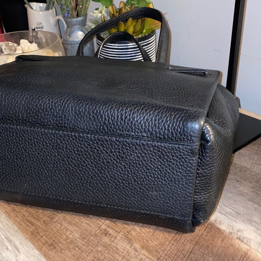 Kate Spade Holden Street Rani Black Pebbled Leather Satchel Handbag Shoulder Bag - Picture 13 of 15